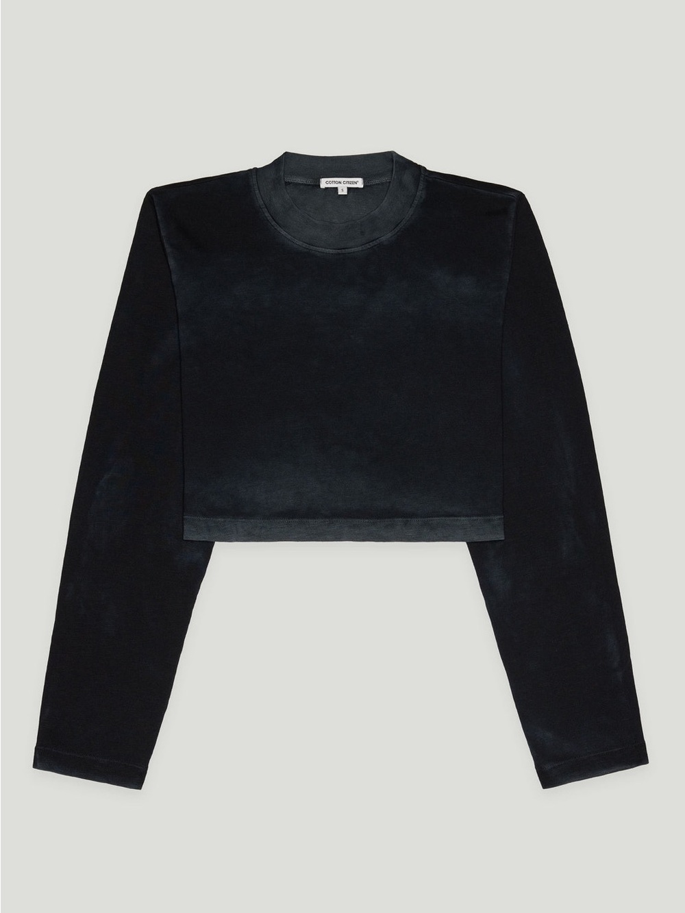Cotton Citizen Tokyo Cropped Crewneck shirt large black